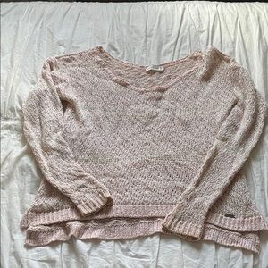 Abercrombie & Fitch Light Pink Crew Neck Sweater